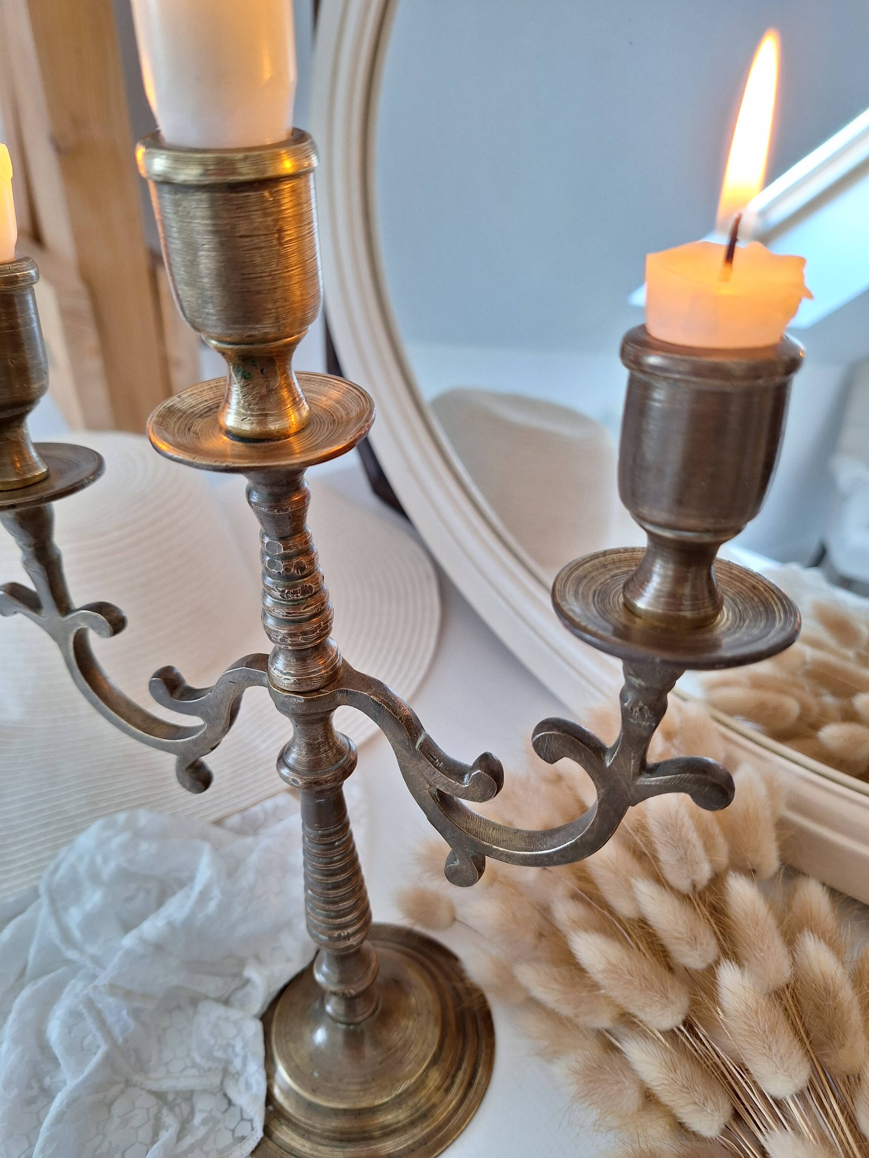 Vintage brass candlestick