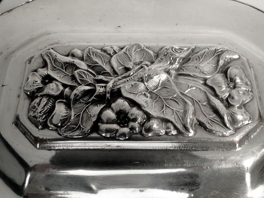 Plat à bonbons du 19ème siècle de Fraget, Varsovie, Pologne, 1850