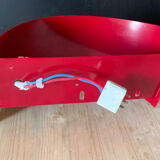 Red metal wall lamp