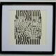 Tableau Vintage Art Optique - Victor Vasarely - Frame 40x40cm