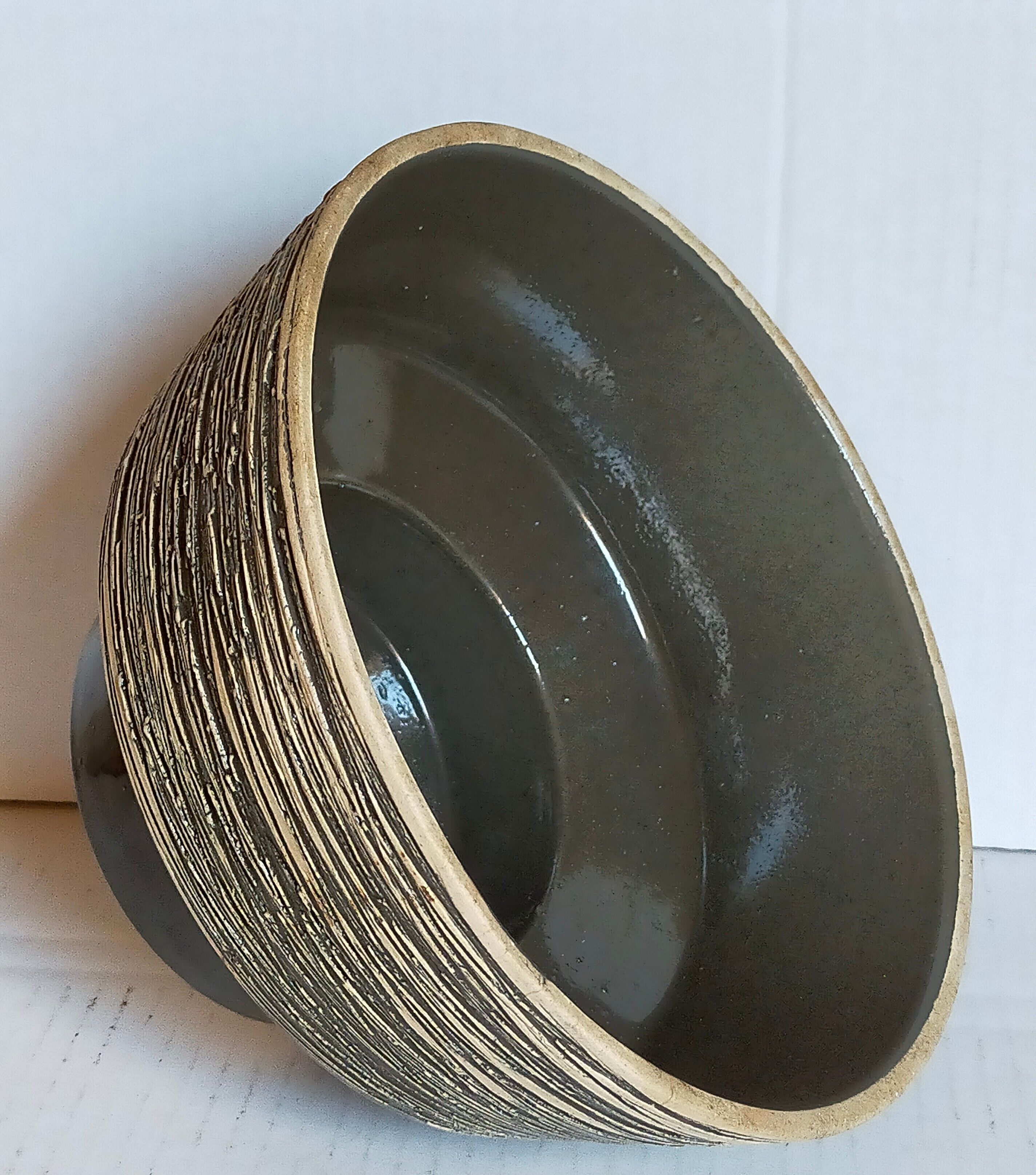 Modernist ceramic pot cover 50s