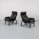 Bentwood & Leather Lounge Chair 1970s