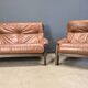Vintage brutalist sofa set by Gerard Van den Berg for Montis, 1970s