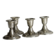 4 vintage metal candle holders