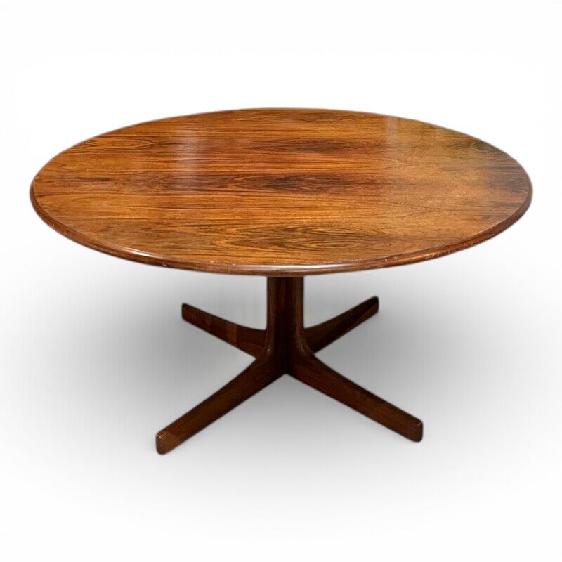 Round coffee table in rosewood by Karl-Erik Ekselius, 1960.