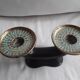 Vintage candle holder with 2 branches in Vallauris ceramic