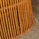 Striking 20thc italian standing bamboo dry bar & stools c.1960