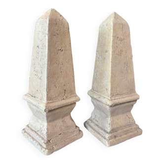 Pair of obelisks