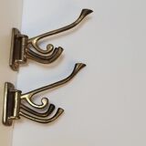 2 hooks with 4 rotating hooks each in brass