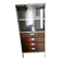 Vitrine en palissandre et chrome, années 70-80