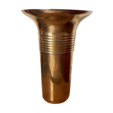 Golden brass vase