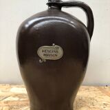 Ancienne jarre grès marron reserve maison made in france vintage