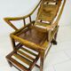 Antique chinese handcrafted bamboo lounge chair, 1900