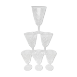 Set of 6 wine glasses