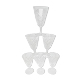 Set of 6 wine glasses