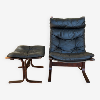 Fauteuil lounge et ottoman SIESTA D’Ingmar RELLING 1965