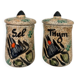 Spice pots Salt & Thyme Vallauris