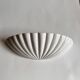 Shell-shaped ceramic wall light Italian