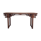 Exotic Asian wood console China 19th