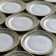 Set of 12 vintage porcelain dessert plates