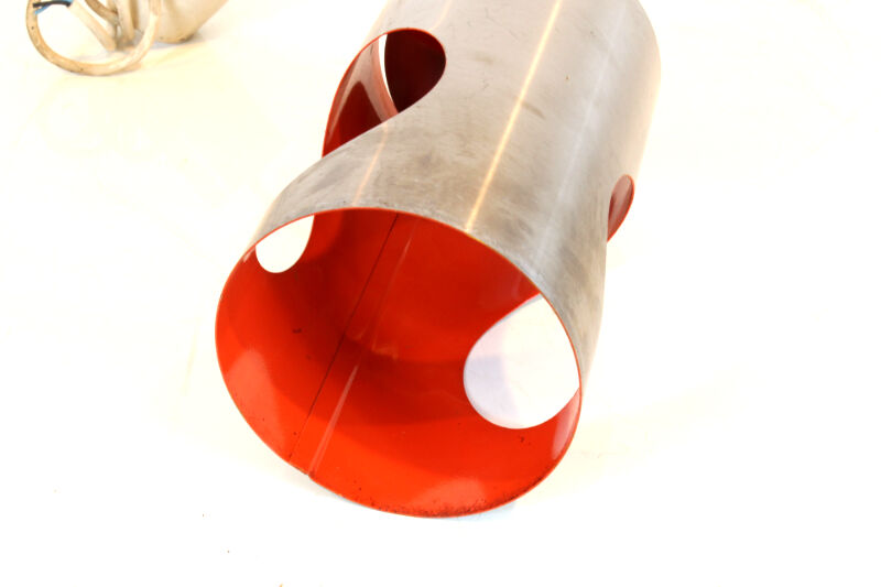 Vintage stainless steel hanging lamp