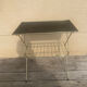 Vintage side table magazine rack
