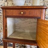Bedside table Louis XVI marquetry