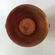 Round top in carved wood and vintage varnish