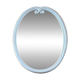 White enamelled cast iron mirror