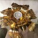 Solid brass palm tree lamp