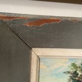 Old seaside painting