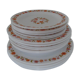 18 Scania vintage orange flower plates arcopal france