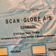 World map lamp Scan-globe Denmark vintage 1972 swivel & tiltable