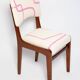 Mid-century chair, Kafkaesque Walk Jacquard, Rajmund Halas, Poland, 1960s
