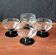 4 coupelles anciennes en verre