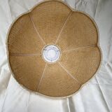 Vintage rattan flower pendant lamp