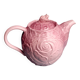 Théière en barbotine rose