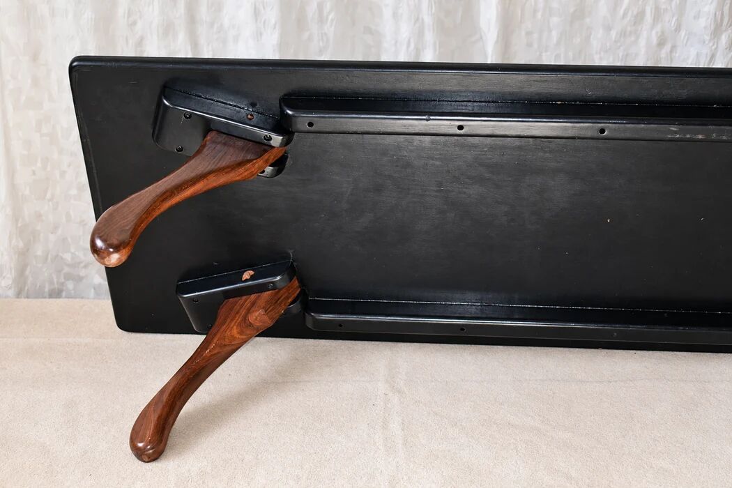 Don S. Shoemaker cocobolo parquet coffee table for Señal S.A., Mexico 1960s