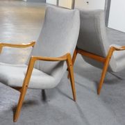 Scandinavian armchair danish feet years 50 compass