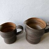 Lot of 2 pitchers in sandstone