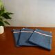 3 linen tea towels with old litters 75 x 55