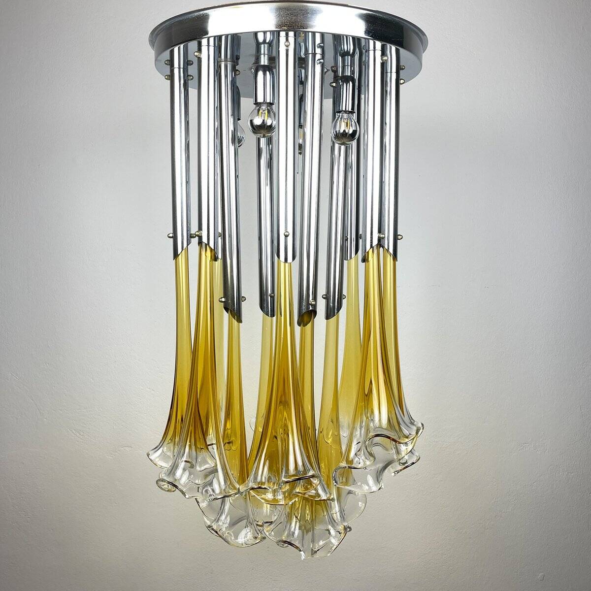 Vintage Italian Murano chandelier by Venini, 1960s