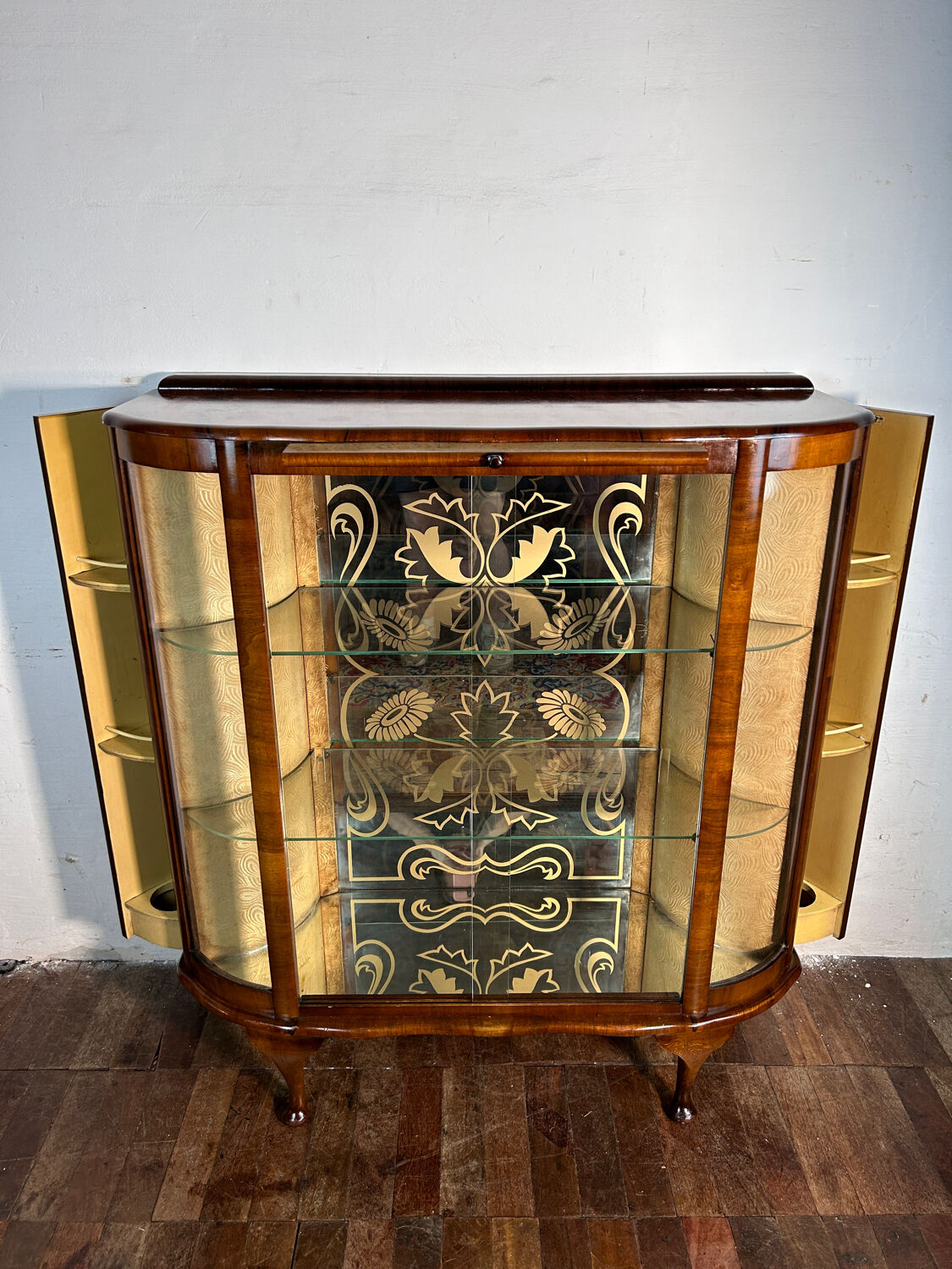 Art Deco Vintage Brocante Display Cabinet Cocktail Bar 1930
