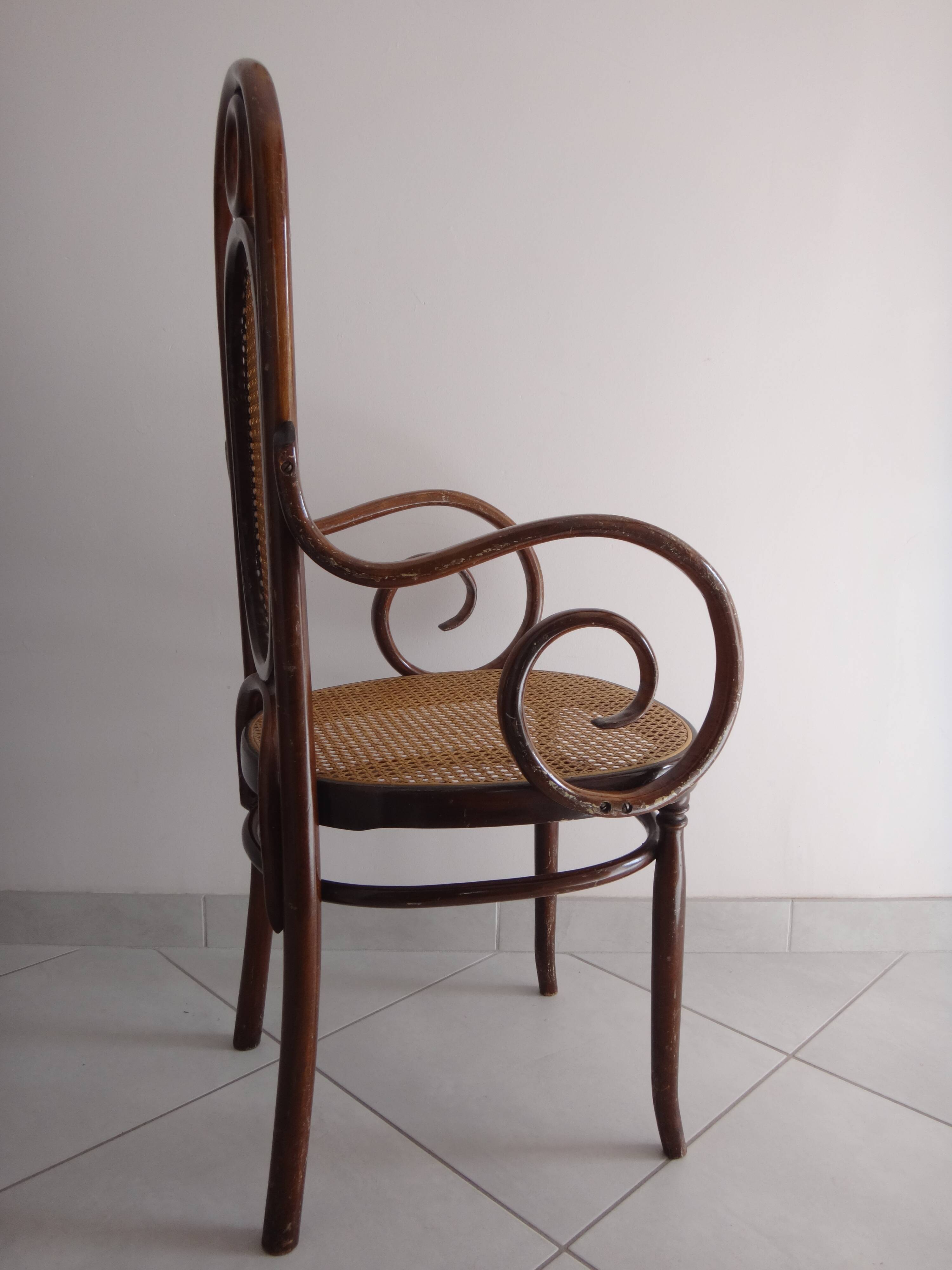 Curved chair around 1900