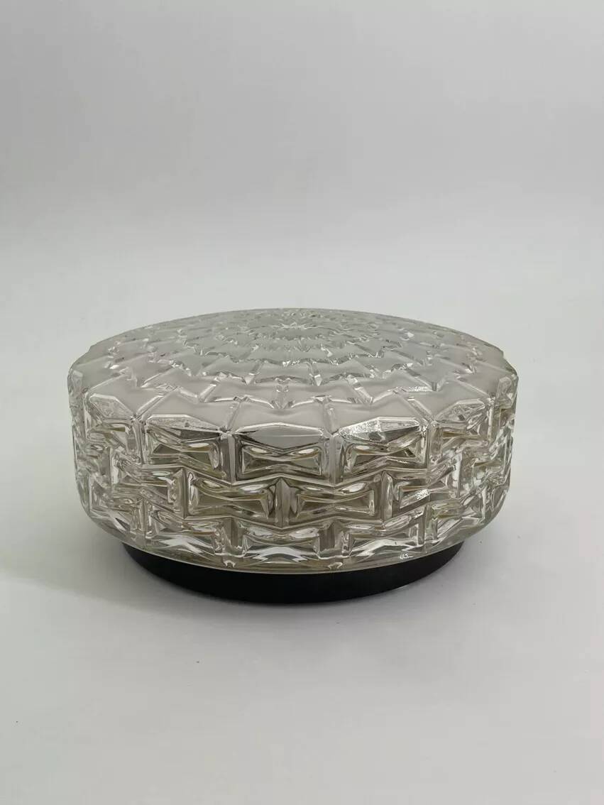 Glass ceiling light, 1960s