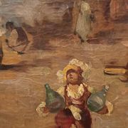 Oil painting on canvas by Salvatore Balsamo (Naples 1894-1922)