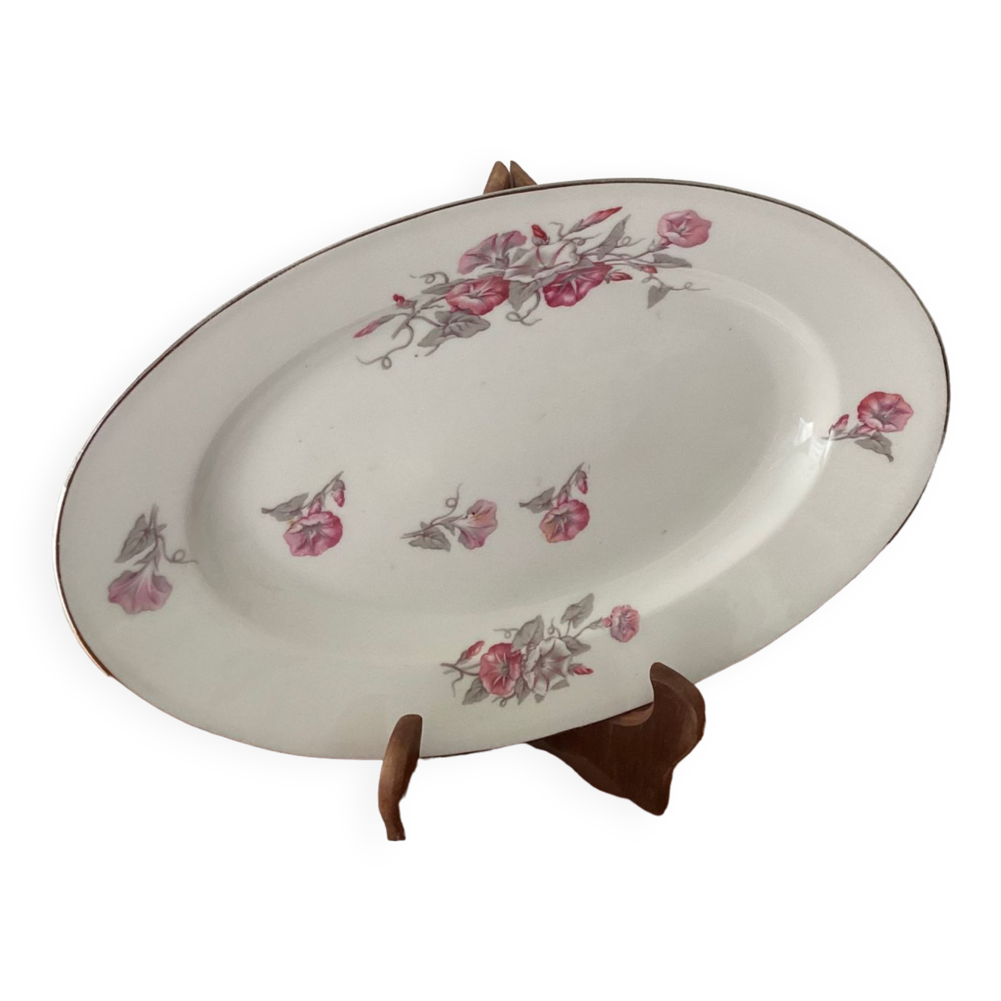 Old oval serving dish L.J. Cie Vierzon