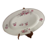 Ancien plat de service ovale L.J. Cie Vierzon