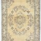5x9 Vintage Yellow & Green Oriental Turkish Rug, 157x273Cm