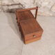 1940's oak sewing basket